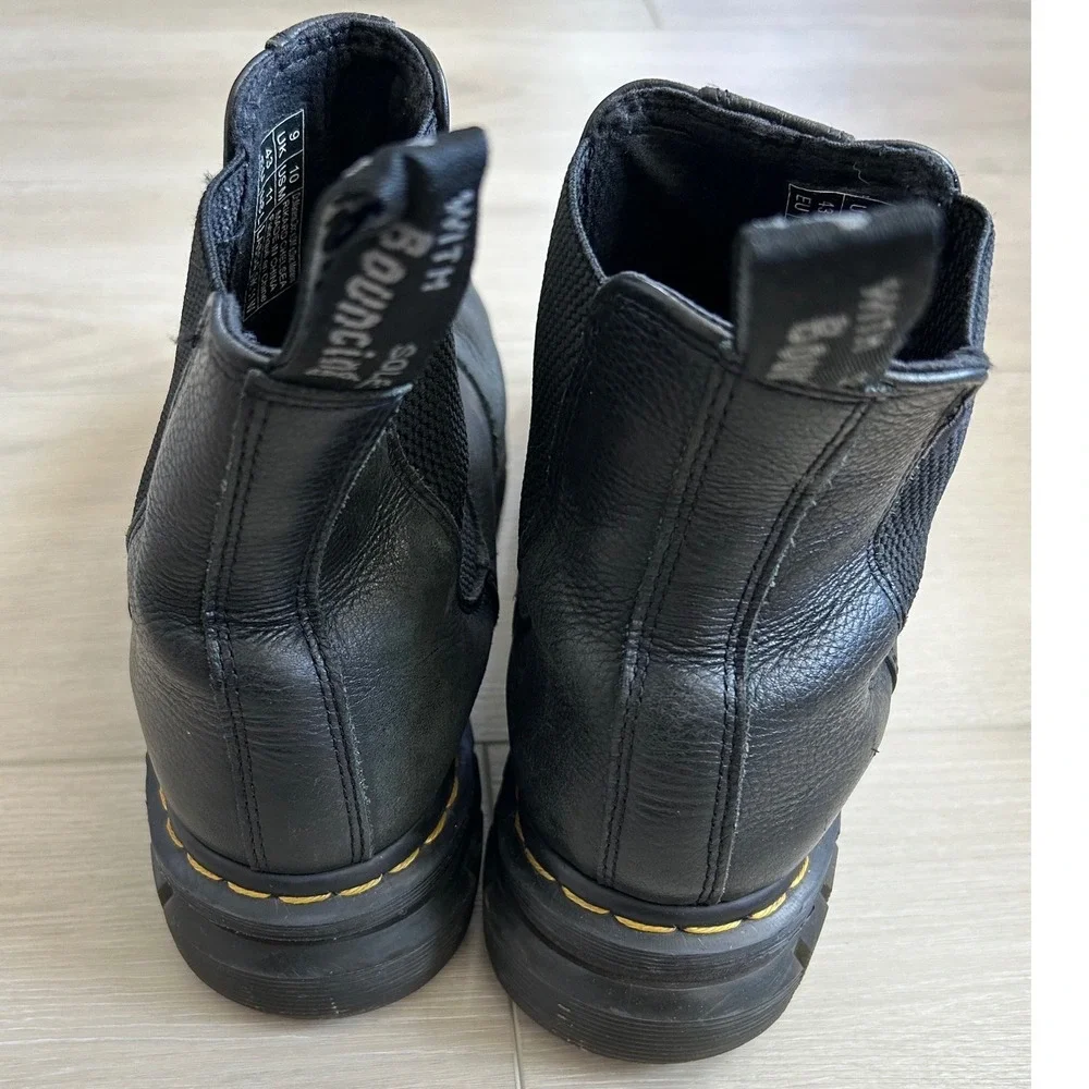 Dr. Martens RIKARD LUNAR full grain LEATHER CHELSEA LUG BOOTS Men's 10 punk 90s